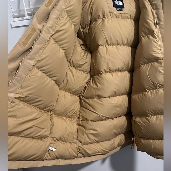 The North Face Arctic Parka Coat Down Antelope Tan Brown 2X Fur Hood Winter - Picture 5 of 11
